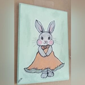 Charming Fashion Bunny Plaque
